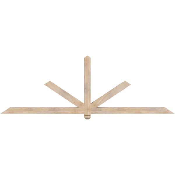 Ekena Millwork Kennewick Smooth Timber Gable Bracket, Douglas Fir, 96"W x 32"H x 3 1/2"D x 3 1/2"F, 8/12 Pitch GBW096X32X0404KEN00SDF - main